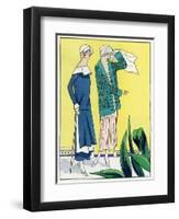 Two Outfits by Philippe Et Gaston and Jean Patou-null-Framed Art Print