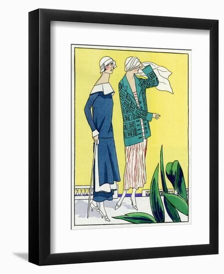 Two Outfits by Philippe Et Gaston and Jean Patou-null-Framed Art Print