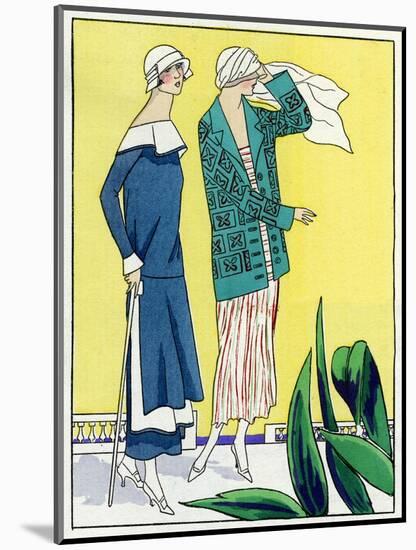 Two Outfits by Philippe Et Gaston and Jean Patou-null-Mounted Art Print