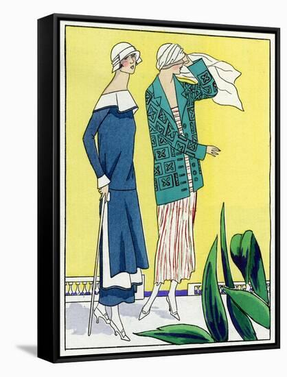 Two Outfits by Philippe Et Gaston and Jean Patou-null-Framed Stretched Canvas