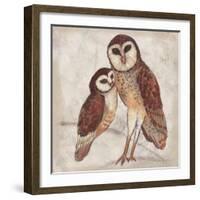 Two Owls I-Lisa Ven Vertloh-Framed Art Print