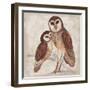 Two Owls I-Lisa Ven Vertloh-Framed Art Print