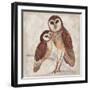 Two Owls I-Lisa Ven Vertloh-Framed Art Print