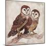 Two Owls II-Lisa Ven Vertloh-Mounted Art Print