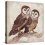 Two Owls II-Lisa Ven Vertloh-Stretched Canvas