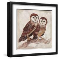 Two Owls II-Lisa Ven Vertloh-Framed Art Print