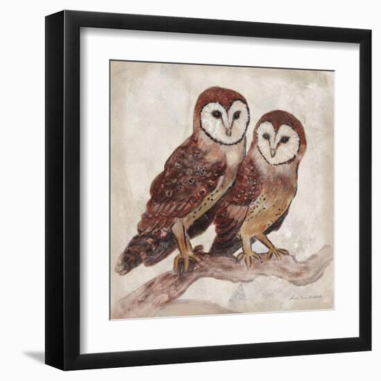 Two Owls II-Lisa Ven Vertloh-Framed Art Print