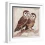Two Owls II-Lisa Ven Vertloh-Framed Art Print