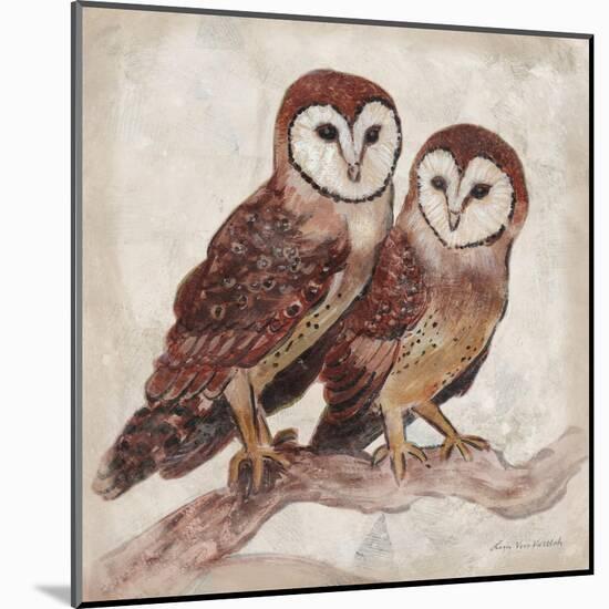 Two Owls II-Lisa Ven Vertloh-Mounted Art Print