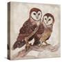 Two Owls II-Lisa Ven Vertloh-Stretched Canvas