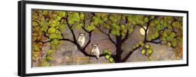 Two Owls in the Moon Light-Blenda Tyvoll-Framed Premium Giclee Print