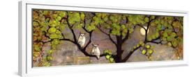 Two Owls in the Moon Light-Blenda Tyvoll-Framed Premium Giclee Print
