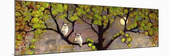 Two Owls in the Moon Light-Blenda Tyvoll-Mounted Premium Giclee Print