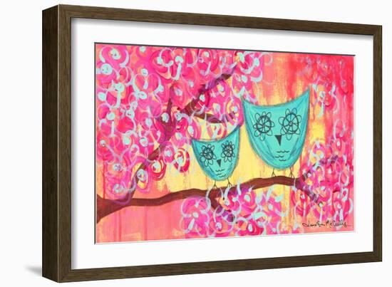 Two Owls-Jennifer McCully-Framed Giclee Print