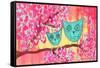 Two Owls-Jennifer McCully-Framed Stretched Canvas