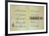 Two Pages from a Koran Manuscript, Illuminated by Mohammad Ebn Aibak-null-Framed Giclee Print