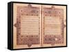 Two Pages from a Koran Manuscript-null-Framed Stretched Canvas