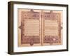 Two Pages from a Koran Manuscript-null-Framed Giclee Print