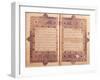 Two Pages from a Koran Manuscript-null-Framed Giclee Print