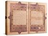 Two Pages from a Koran Manuscript-null-Stretched Canvas