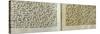 Two Pages of a Koran Manuscript Written in Oriental Kufic Script-null-Stretched Canvas