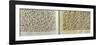 Two Pages of a Koran Manuscript Written in Oriental Kufic Script-null-Framed Giclee Print