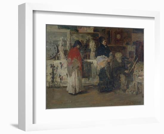 Two Paintings for Sale-Giacomo Favretto-Framed Giclee Print
