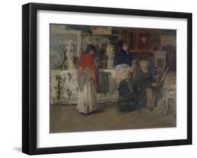 Two Paintings for Sale-Giacomo Favretto-Framed Giclee Print