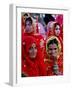 Two Pakistani Brides, Smile During a Mass Wedding Ceremon-null-Framed Photographic Print