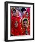 Two Pakistani Brides, Smile During a Mass Wedding Ceremon-null-Framed Photographic Print