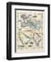 Two-Part Map Showing Overland Routes to India-J. Rapkin-Framed Art Print