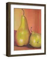 Two Pears Still Life-Blenda Tyvoll-Framed Art Print