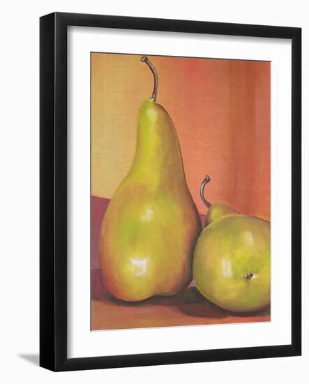 Two Pears Still Life-Blenda Tyvoll-Framed Art Print