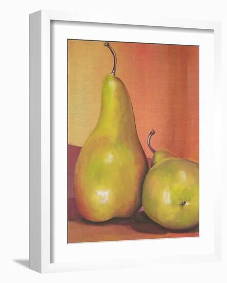 Two Pears Still Life-Blenda Tyvoll-Framed Art Print