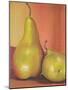 Two Pears Still Life-Blenda Tyvoll-Mounted Art Print