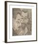 Two Peasant Heads-Ernst Ludwig Kirchner-Framed Premium Giclee Print