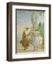 Two Peasant Women and a Child Seen from Behind, from the 'Foresteria' (Guesthouse) 1757-Giandomenico Tiepolo-Framed Giclee Print