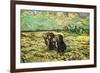 Two Peasant Women Digging In Field with Snow-Vincent van Gogh-Framed Premium Giclee Print