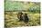 Two Peasant Women Digging In Field with Snow-Vincent van Gogh-Stretched Canvas