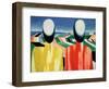 Two Peasants-Kasimir Malevich-Framed Giclee Print