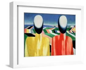 Two Peasants-Kasimir Malevich-Framed Giclee Print