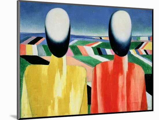 Two Peasants-Kasimir Malevich-Mounted Giclee Print