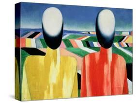Two Peasants-Kasimir Malevich-Stretched Canvas