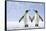 Two Penguins Holding Hands-null-Framed Stretched Canvas