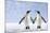 Two Penguins Holding Hands-null-Mounted Photographic Print