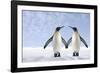 Two Penguins Holding Hands-null-Framed Photographic Print