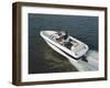 Two People in a Motorboat-null-Framed Photographic Print