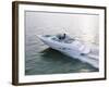 Two People in a Motorboat-null-Framed Photographic Print