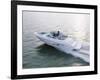 Two People in a Motorboat-null-Framed Photographic Print