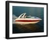 Two People in a Motorboat-null-Framed Photographic Print